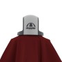 Detailaufnahme: Doppler Marktschirm Expert, 220x140 cm, Bordeaux, mit Logo und Knickfunktion.