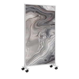 Mobile Könighaus Infrarotheizung mit Acrylmalerei (600 W) und Rollen.