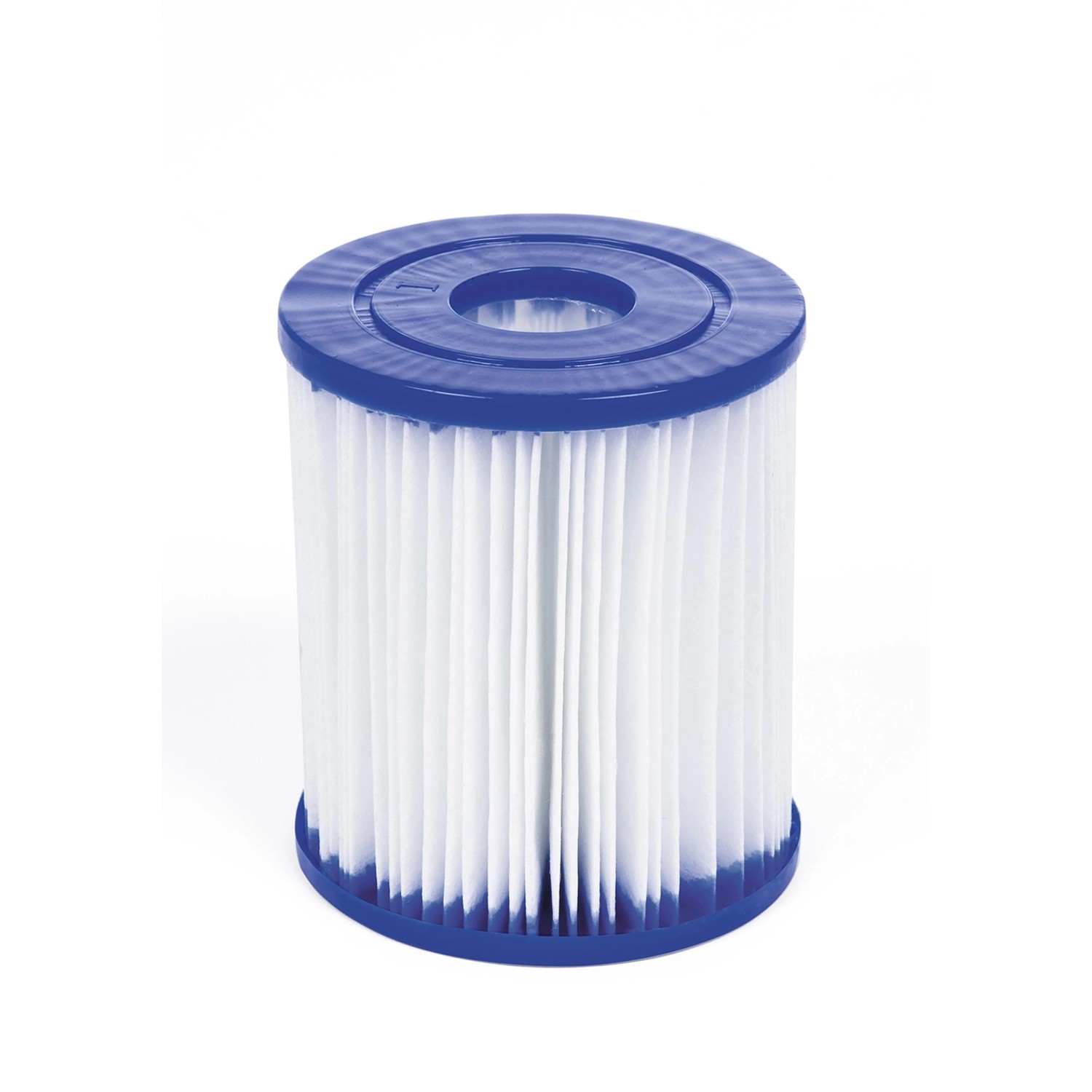 Filterkartusche Gr. I für Bestway Stahlrahmen Pool-Pumpe, weiß/blau.