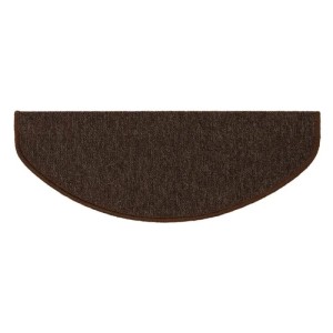 KARAT Stufenmatte London Selbstklebend Dunkelbraun Halbrund 23,5 x 65 cm