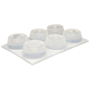 Wagner Elastikpuffer-Set EH3020 Ø 22 mm x 10 mm Transparent 12-tlg.