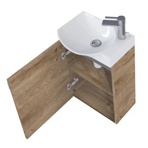 Roca Waschplatz Rave mit 1 Tür 68 cm x 45,2 cm x 34 cm Canela Eiche