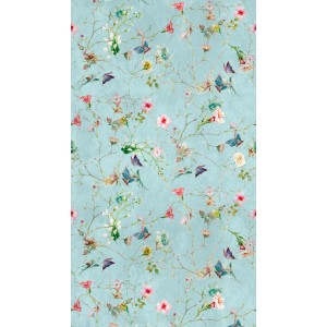 AS-Creation Fototapete Vlies Blüten Türkis