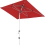 Doppler Marktschirm Expert, 220x140 cm, Bordeaux, mit Knickfunktion für optimale Schattenausrichtung.