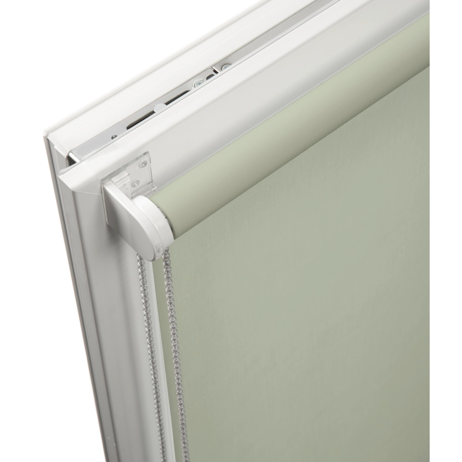 Schöner Wohnen Tageslicht-Rollo Tizia, 45x150 cm, Grün, Detailansicht.