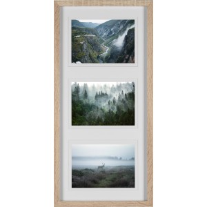 MDF-Bilderrahmen Breit Eiche Gekälkt 23 cm x 50 cm