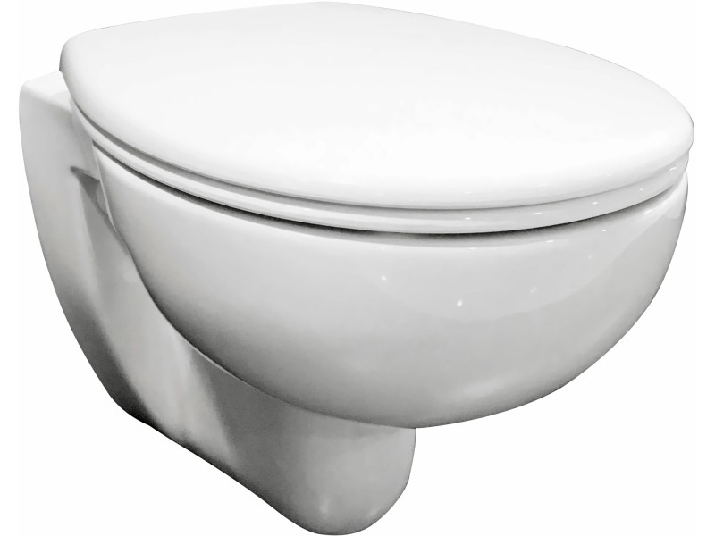 Verosan Wand-WC-Set Spülrandlos mit WC-Sitz Weiß kaufen bei OBI