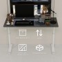 okwish Schreibtisch mit HöhenVerstellbar Home Office Kinderzimmer 120x60x90cm Grau_8