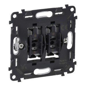 Rückansicht Legrand Serienschalter Valena In'Matic, Schalter für Lichtsteuerung.