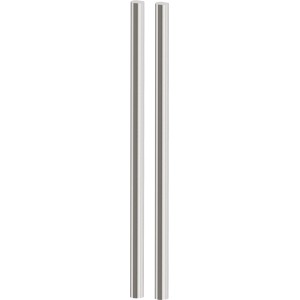 Novadoors Griffstangen-Set Nova 49010 in Edelstahl-Optik für Glastüren.
