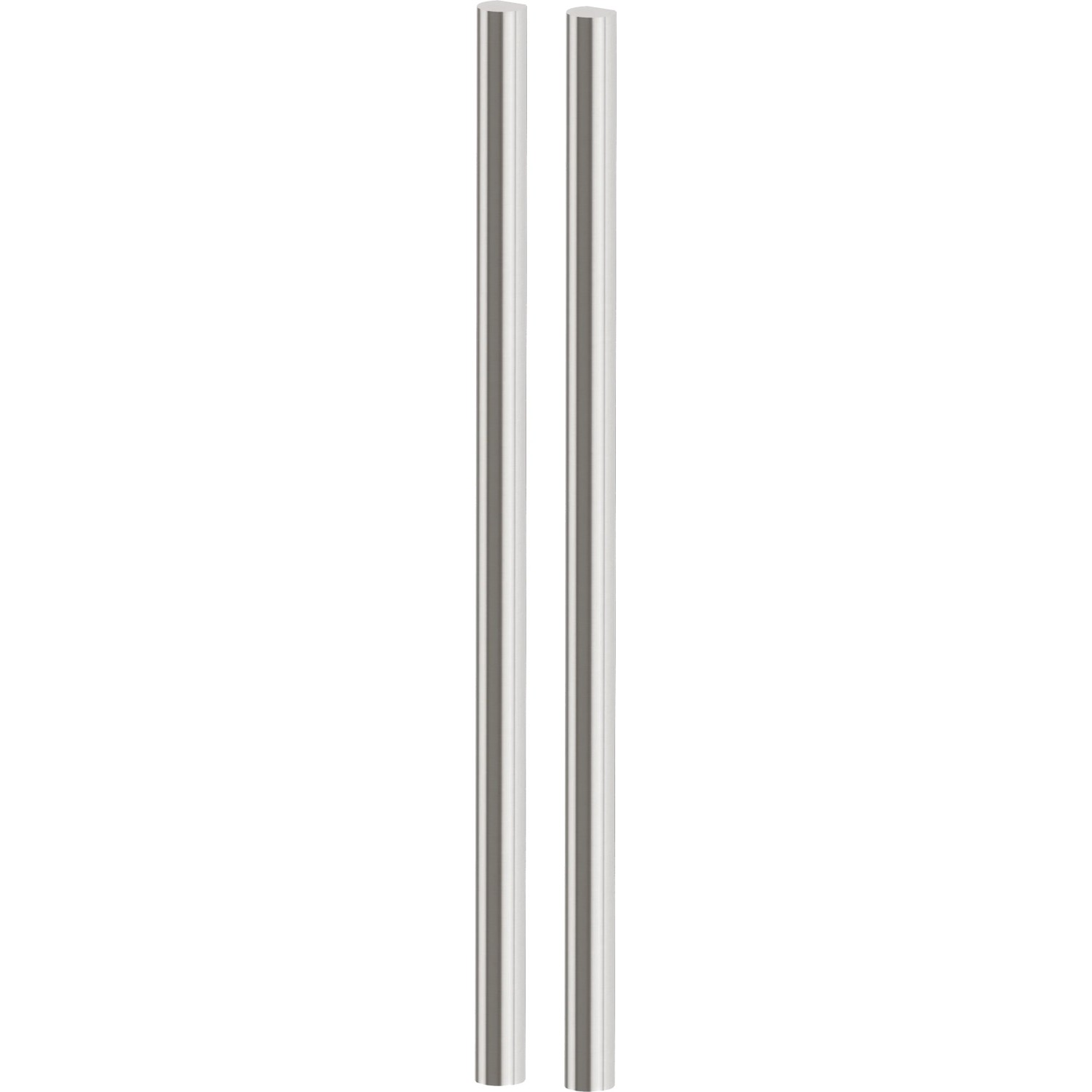 Novadoors Griffstangen-Set Nova 49010 in Edelstahl-Optik für Glastüren.