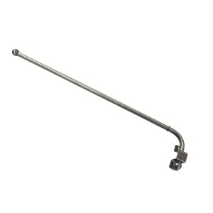 Gardinia Schwenkstange in Edelstahloptik, ausziehbar von 55 bis 85 cm, für Schlaufenschals.