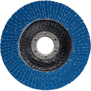 LUX Fächerschleifscheibe Metall, Ø 115mm, K80. Zubehör für Winkelschleifer.