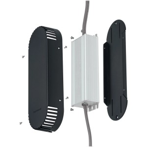 Paulmann Plug & Shine Trafoabdeckung, grau, aus Kunststoff für Außenbeleuchtungssysteme.