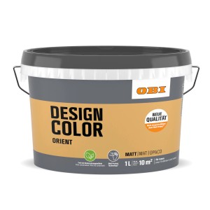 OBI Design Color Orient, 1 l, matte, farbige Innenfarbe für strapazierfähige Wände.
