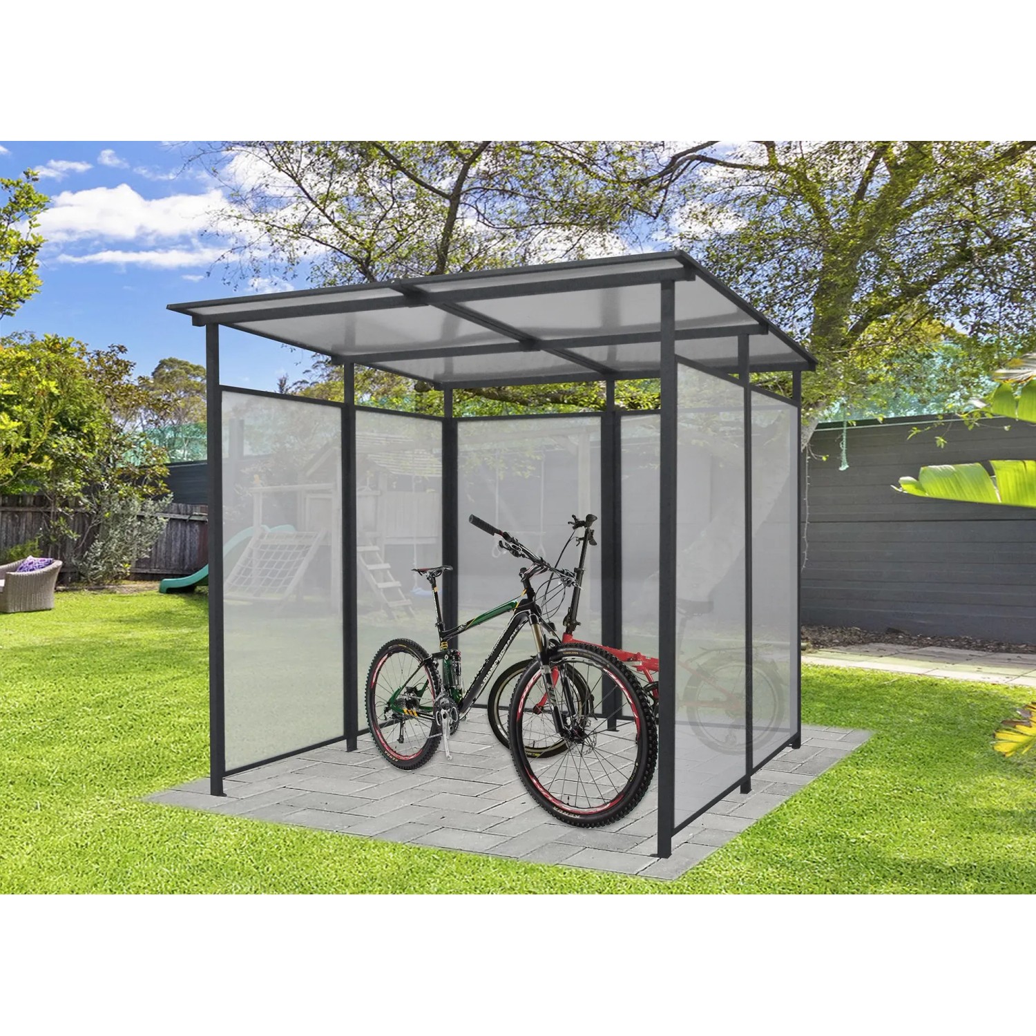 Floraworld Multifunktionsunterstand Bus Vorderseite Offen 212 x 227 x 223 cm_3