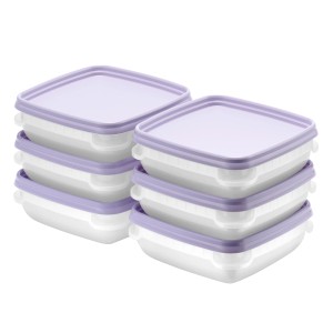 6er-Set SmartStore Gefrierdosen Frost 0,3 l in Lavendel, stapelbar und gefriergeeignet.