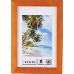 Holzbilderrahmen Erle, 10x15 cm, glatte Oberfläche. Bilderrahmen zum Aufstellen.