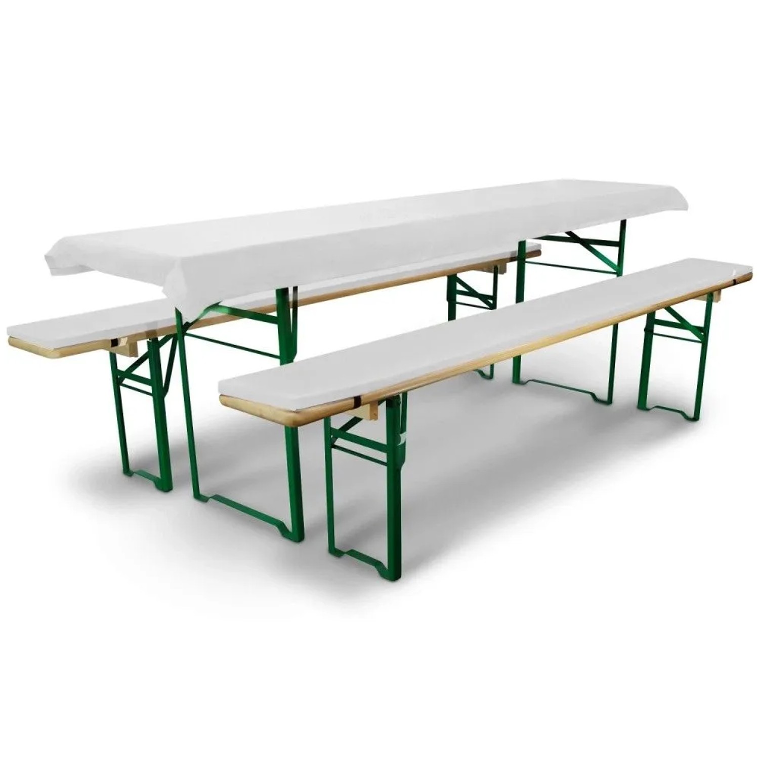 Beautissu Comfort XS Bierbankauflage 70cm Weiß 3tlg_3