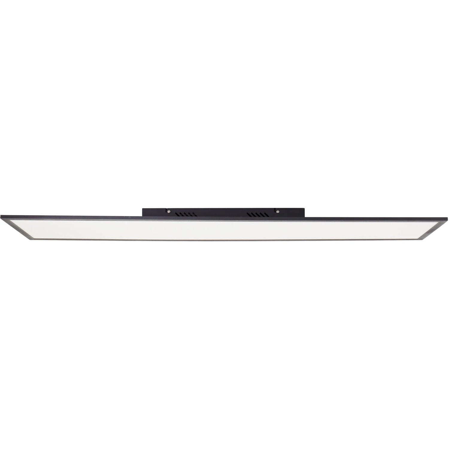 Schwarzes LED-Deckenpaneel Jacinda, 120x30 cm, für Innenräume, dimmbar per Fernbedienung.