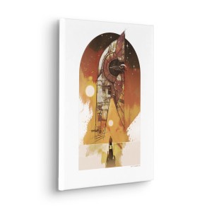 Komar Keilrahmenbild Star Wars Boba Fett Starship Braun