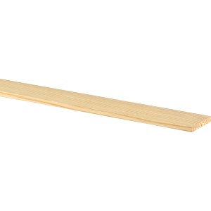 Flache Lärche Leiste, 4,5x28x2000mm, helles Holz für Bastelarbeiten und Innenausbau.