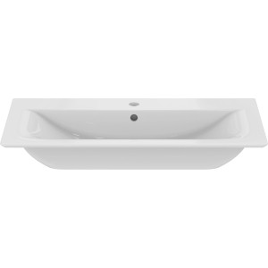 Ideal Standard Connect Air Möbelwaschtisch, 84x46 cm, weiß, mit Hahnloch und Überlauf.