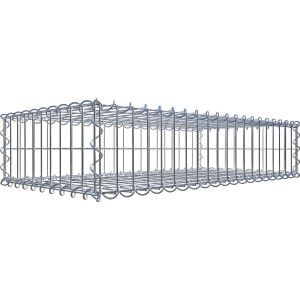 Gabiona Gabionenkorb 20 cm x 100 cm x 50 cm Maschenw 5 cm x 10 cm