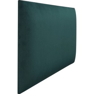 Rechteckiges Wandkissen, 60x30 cm, in Dunkelgrün Samt. Dekor-Paneel zur Wandgestaltung.