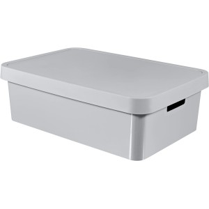 Curver 3er Set Infinity Box mit Deckel 30 l Hellgrau