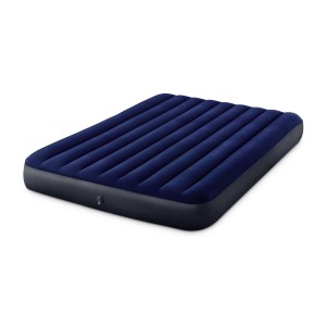 Intex Luftmatratze Queen, blau, mit Fiber-Tech für Camping & Gäste.