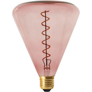 Näve LED-Leuchtmittel E27 Dilly, rosa Glas, 4W, extra warmes Licht, dimmbar.