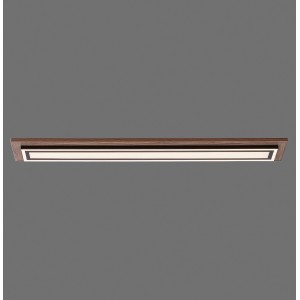 Paul Neuhaus LED-Panel Palma mit Holzdekor, 107x19cm, für Deckenmontage.