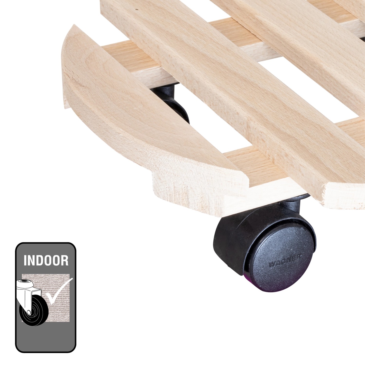 Wagner Pflanzenroller Paletti GH 0318 Holz Ø 30 cm x 8 cm_4