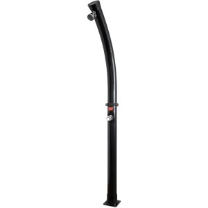 Schwarze Steinbach Solar-Gartendusche Speedshower Magic mit 18 l Fassungsvermögen.