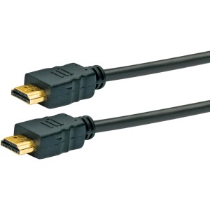 Schwaiger HDMI-Kabel (5 m) mit Ethernet, vergoldete Kontakte für hochauflösende Audio- und Videoübertragung.