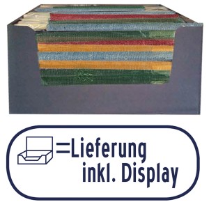 Happy People Wachstuchfackeln, 4er-Pack, 50 cm, verschiedene Farben im Display.