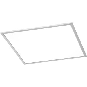 Quadratische Trio LED-Deckenleuchte Phoenix, Nickel matt, 62x62 cm.