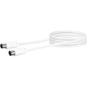 Schwaiger Antennen Anschlusskabel Weiß 1,5 m