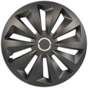 Cartrend Radzierblende Fox, 15 Zoll, schwarz matt, 4er-Set für Außenausstattung.