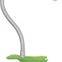 Apfelgrüne LED-Klemmleuchte by jedi mit flexiblem Arm für Schreibtisch oder Werkbank.