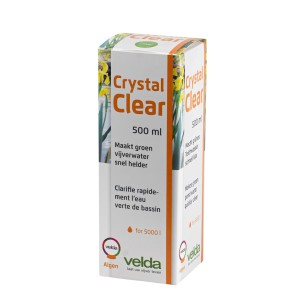 Velda Crystal Clear 500 ml Box für Teichpflege. Macht grünes Teichwasser kristallklar, bindet Schwebstoffe.