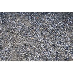 Nahaufnahme: Wassergebundene Wegedecke Donau-Blau, 0-5 mm Körnung, als Schüttgut.