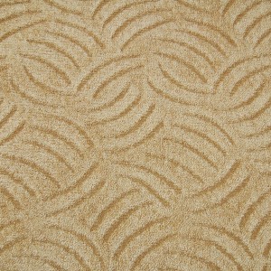 Beiger Andiamo Teppichboden Emmy Meterware mit Reliefmuster, Breite 500 cm.