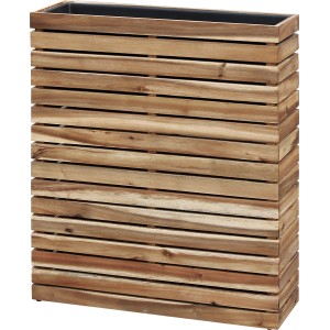 Pflanzkasten aus Akazienholz, 62,5x22,5x76 cm, mit herausnehmbarem Einsatz für Innen- und Außenbereich.