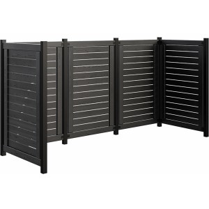 Plus Holz Mülltonnenverkleidung Lund 245 cm x 85 cm x 124 cm