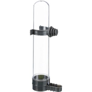 Trixie Tränke und Futterspender, 65 ml, 14 cm, für Vogelkäfige und Volieren.