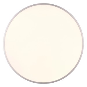 Runde Trio LED-Deckenleuchte Yuma, Ø 100 cm, Titanfarben. Moderne Deckenlampe für Wohnräume.