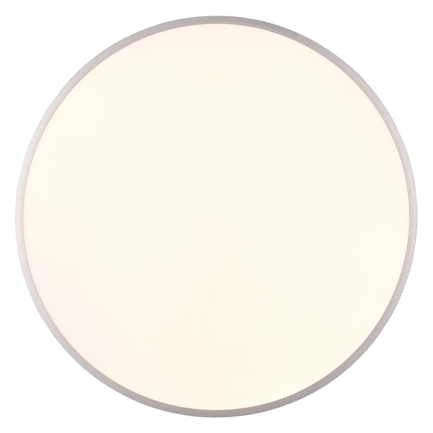 Runde Trio LED-Deckenleuchte Yuma, Ø 100 cm, Titanfarben. Moderne Deckenlampe für Wohnräume.