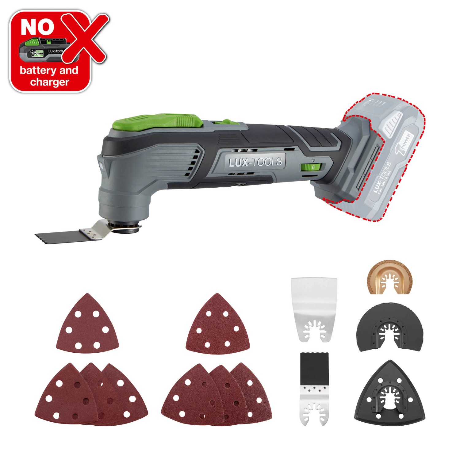 LUX AkkuMultiTool 1PowerSystem AMFW20 Solo kaufen bei OBI